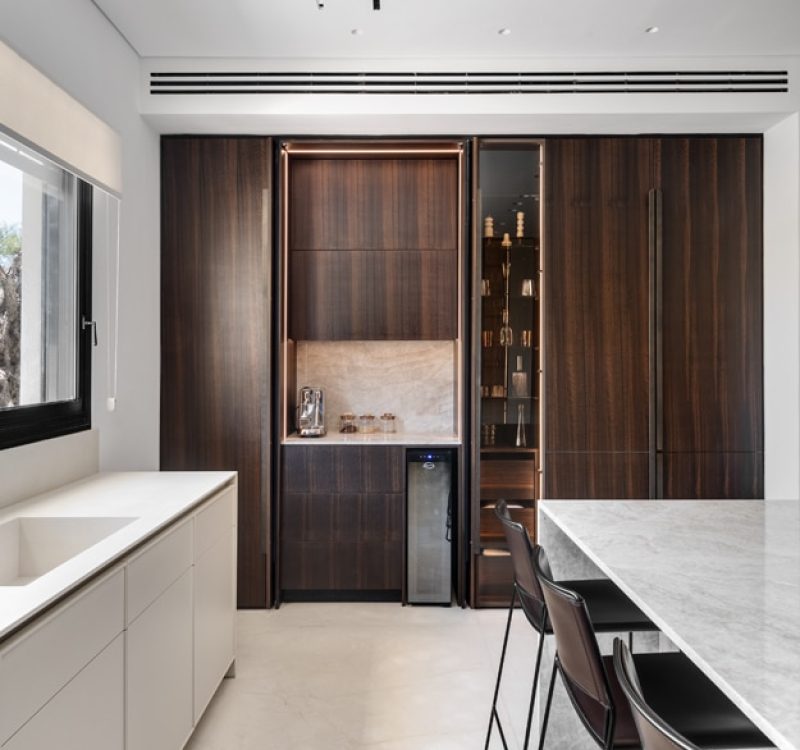 Wood & white
